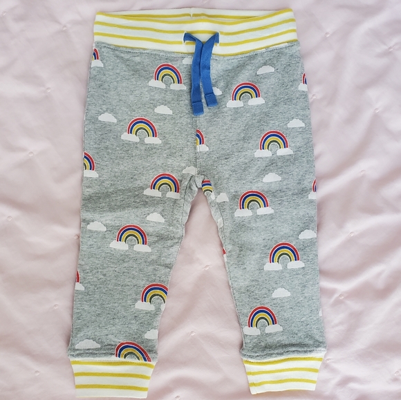 Baby Boden Other - 💖🌈☁️NWT Baby Boden reversible knit bottoms pants rainbow cloud 6-12 months
